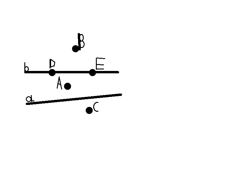 Помогите на этом рисунке внизу 1) изображены точки и прямые?